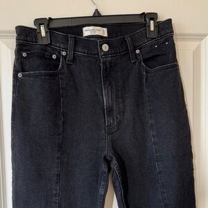 Abercrombie & Fitch Black Straight Leg Jeans